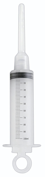 Шприц для спринцевания с двумя съемными насадками (Цвет: прозрачный)