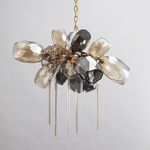 Люстра 8898P/AL gold/smoky
