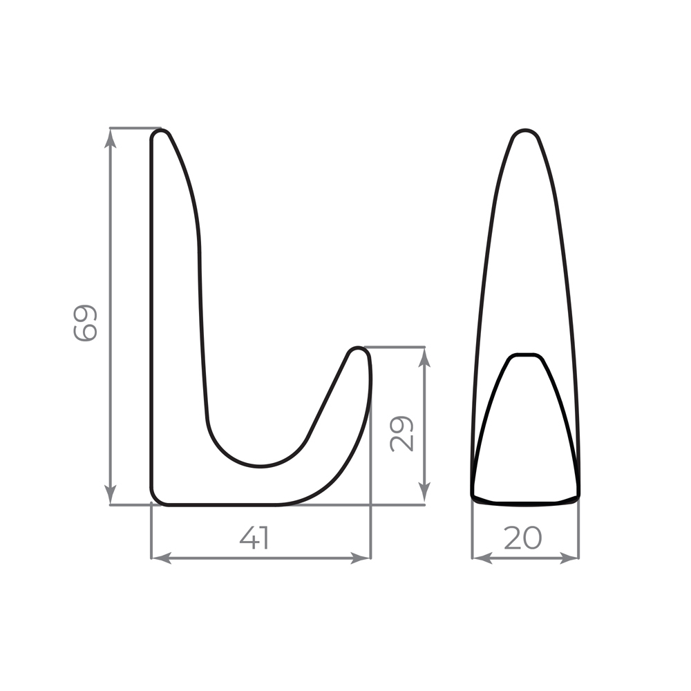 Крючок настенный MB-LM/K-002 AB бронза
