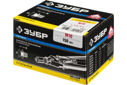 Резьбовые заклепки с насечками ЗУБР Профессионал стальные, стандартный бортик, М10, 150 шт. 31317-10