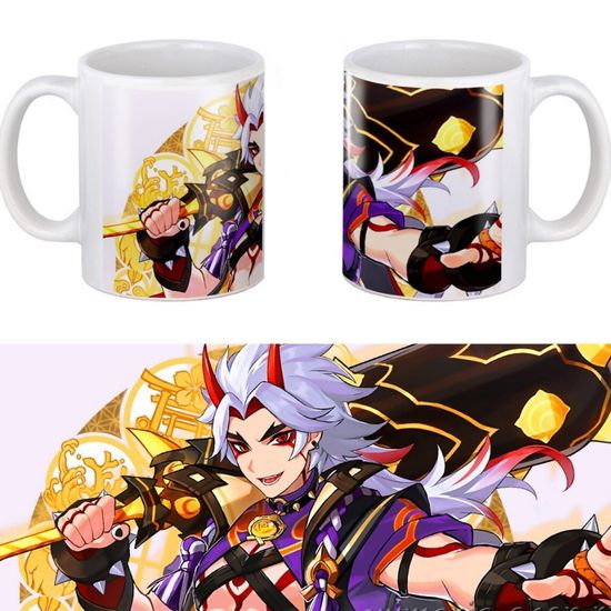 Кружка керамическая Геншин, Genshin, Итто, 330 мл