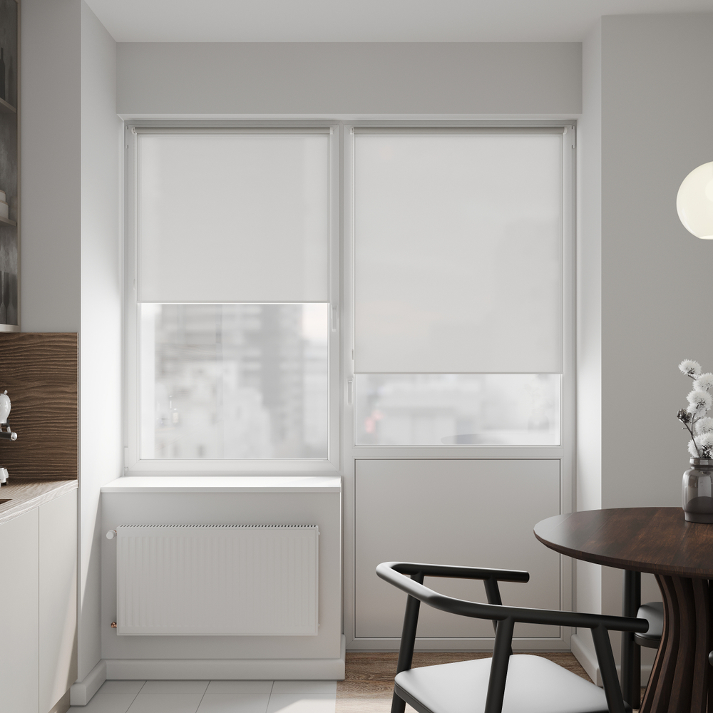 Штора рулонная полупрозрачная Лина светло-серый