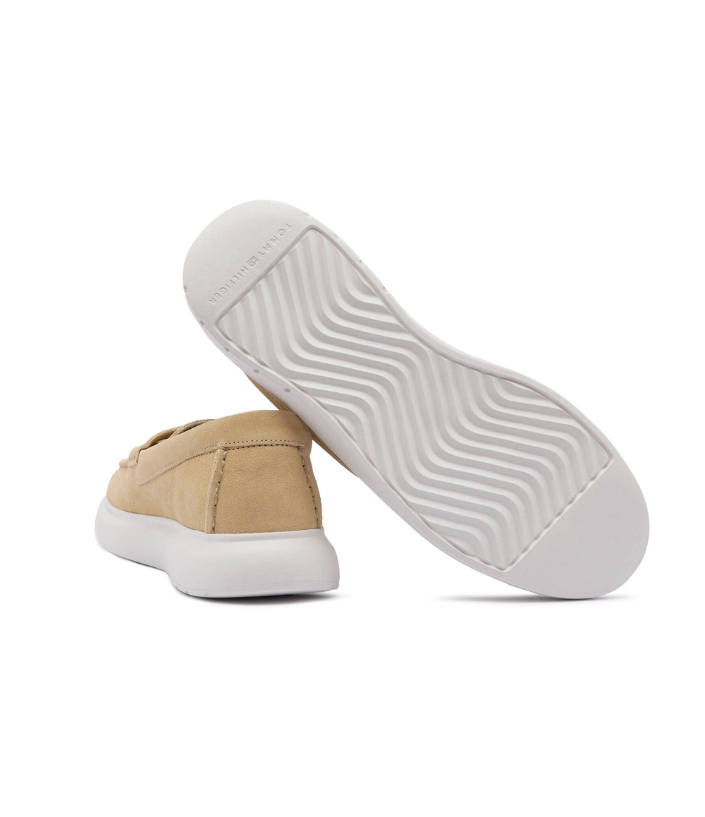 Кожаные мокасины Tommy Hilfiger - бежевый(FM0FM04440)