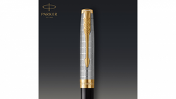 Шариковая ручка Parker Sonnet Premium Refresh BLACK GT, стержень: M, цвет чернил: black , в подарочной упаковке