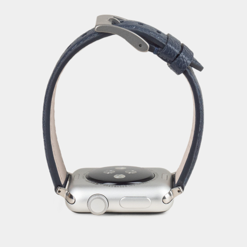 Ремешок для Apple Watch 40/41/42 mm из кожи козы, синего цвета