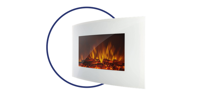 Электрокамин Electrolux EFP/W-1200URLS White