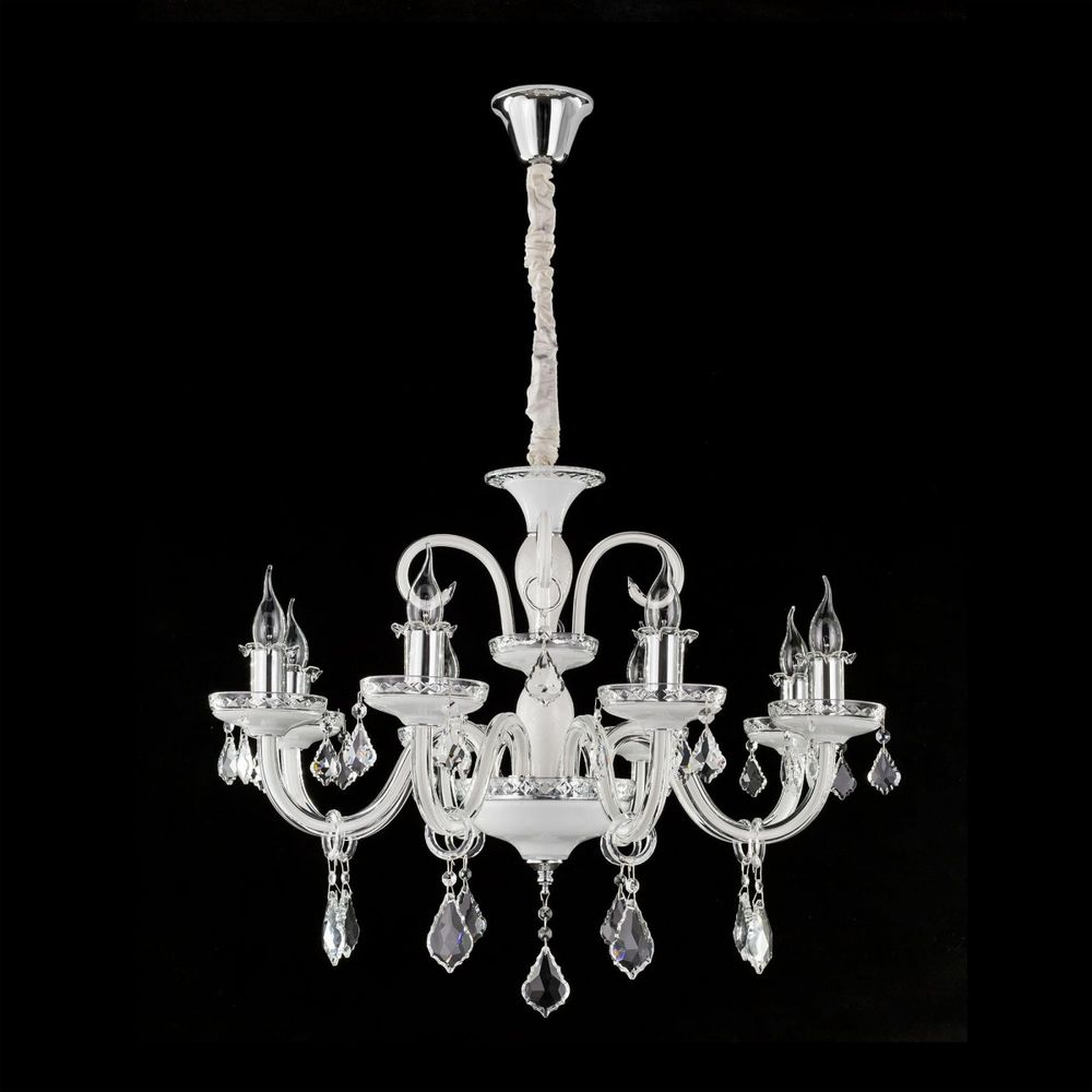 Citilux Марена CL352180 Люстра стеклянная Белая