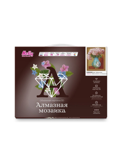 Алмазная мозаика 3D с нанесенной рамкой 40х50 БУЗИН. ЧАЙНЫЕ РОЗЫ (29 цветов)