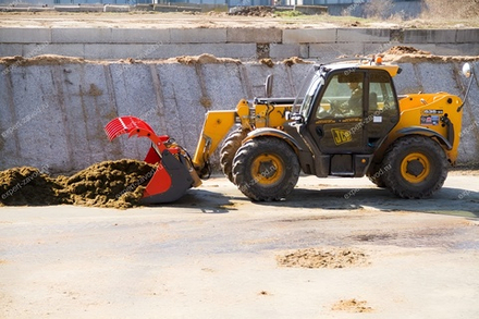 Ковш с прижимом на телескопический погрузчик