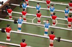 Игровой стол - футбол складной "Maccabi Mini" (121x61x81, венге)