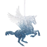 Подвеска «Волшебный Пегас» 13*12,5 см, Белый/Голубой