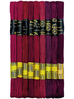 Наборы ниток мулине для вышивания ПНК Киров 9 шт.