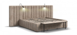 Кровать BOSS INFINITY 180*200 велюр Alkantara пепел