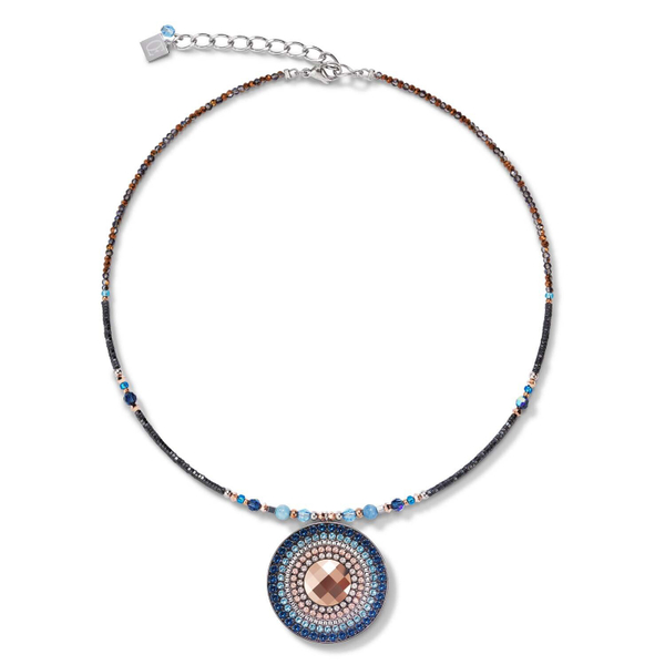Колье Coeur de Lion Montana 5035/10-0735 цвет голубой, бежевый