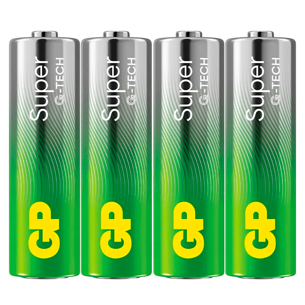 Батарейки Super 1,5V ALKALINE. GP LR-6 AA. в наборе 4 штук