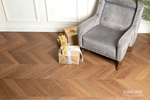 Кварцвиниловая плитка VINILAM PARQUET CHEVRON Шеврон Нормандия RI153610CL4- Магазин напольных покрытий в Екатеринбурге. MAXI ПОЛ.