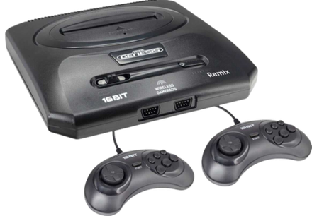 Игровая приставка Retro Genesis Remix (8+16Bit) + 600 игр (модель: ZD-05, Серия: ZD-00, AV кабель, 2 проводных джойстика)