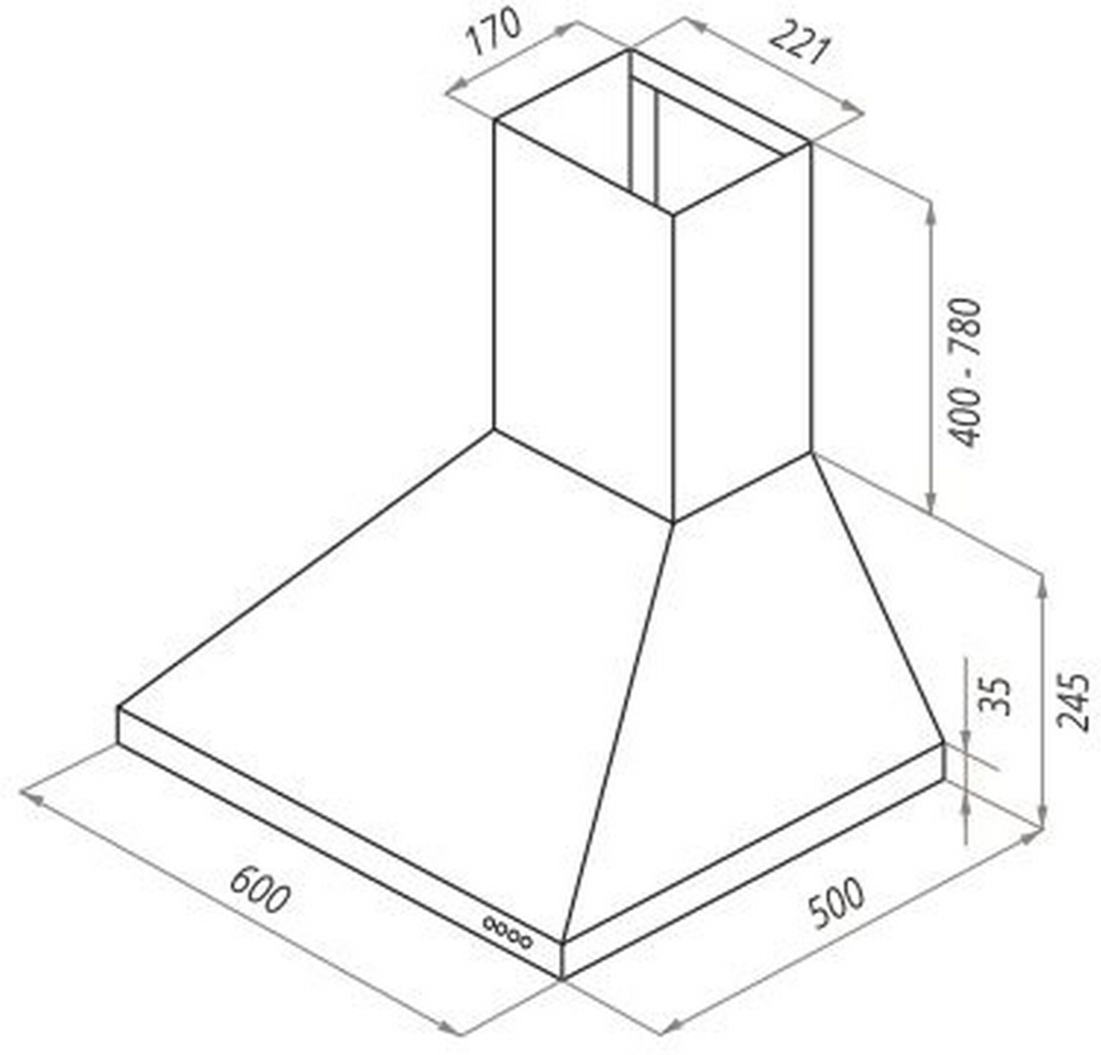 Кухонная вытяжка MAUNFELD Retro Light 60 бежевый фото 2