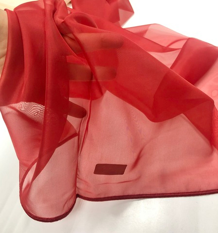 Вуаль с утяжелителем Arya арт.Turkuaz col. 2039 красный (высота 295 см, Турция)