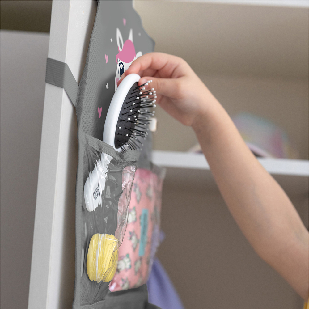 Набор для детского сада: кармашек, коврик, наклейки. Единорог