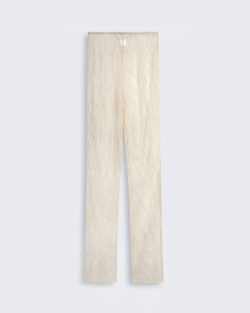 Брюки из тонкого кружева молочный