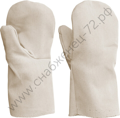 СИБИН от мех. воздействий, двунитка с защитой от скольжения ПВХ, XL, хлопчатобумажные рукавицы (11413)