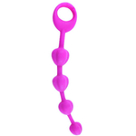 Анальная силиконовая цепочка Pretty Love Beeds (Цвет: фиолетовый)