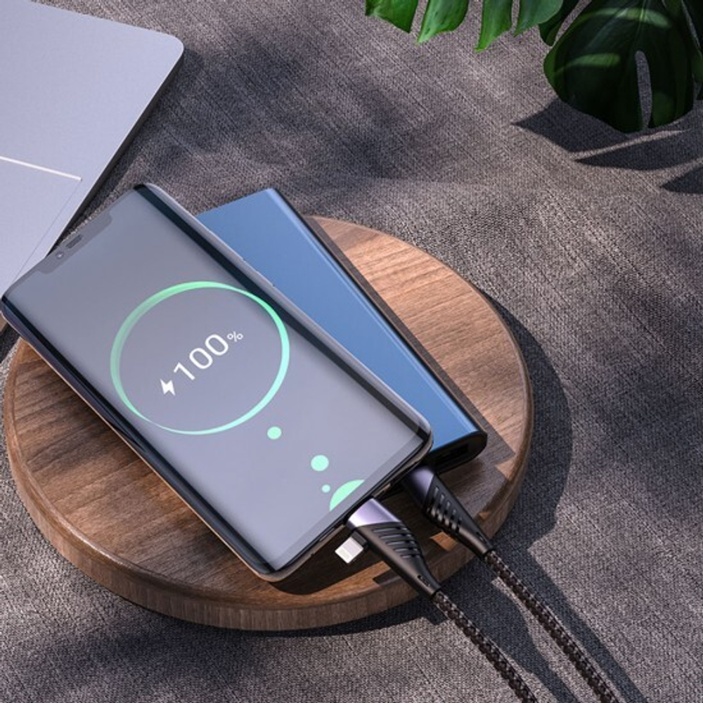 Кабель 2 в 1 Hoco HOCO U95 Freeway PD, 1,2 м, 012769 Черный