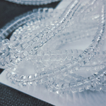 Бусины шайбы, рондель, хрусталь, лэмпворк, стекло, р-р 6мм, цена за набор 10 шт