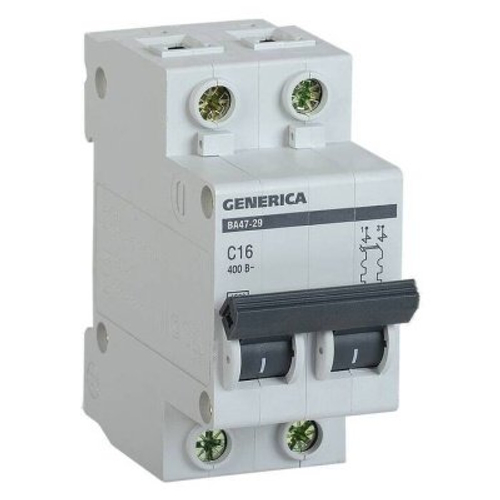 Автоматический выключатель ВА47-29 2Р 50А 4,5кА х-ка GENERICA
