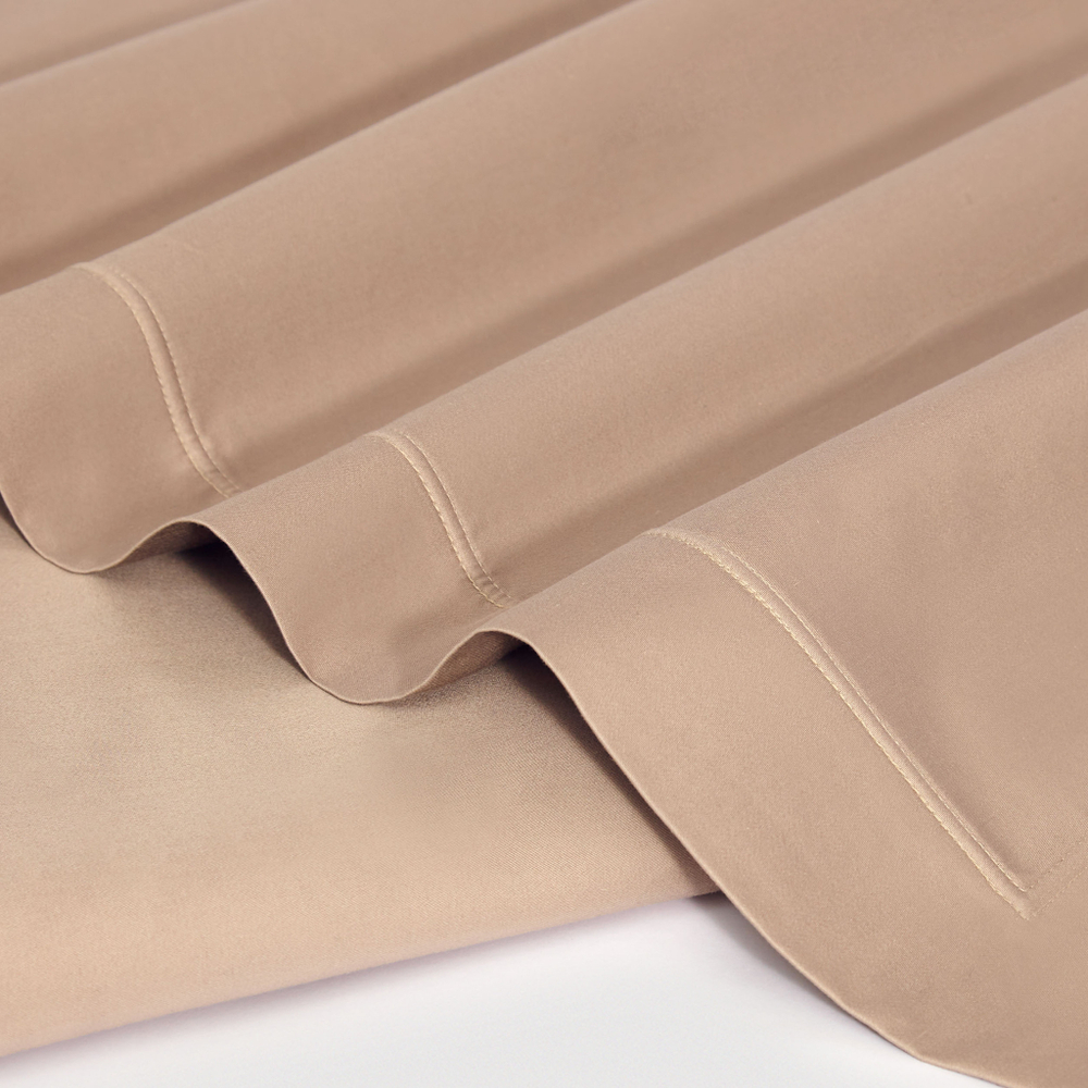 Постельное белье 2 спальное евро Сlaire&Caroll Vire бежевое