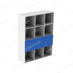 Стеллаж вертикальный 12 с дверцами