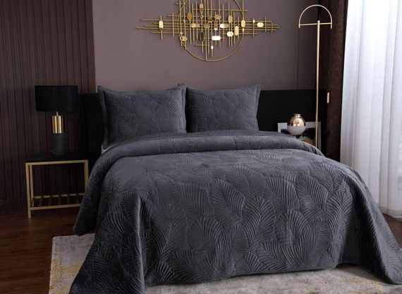 Ноэль (антрацит) Покрывало 240х260