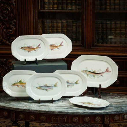 Столовый сервиз с рыбами