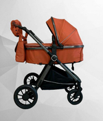 Коляска трансформер 2в1 с перекидной ручкой Luxmom A4 Коричневый