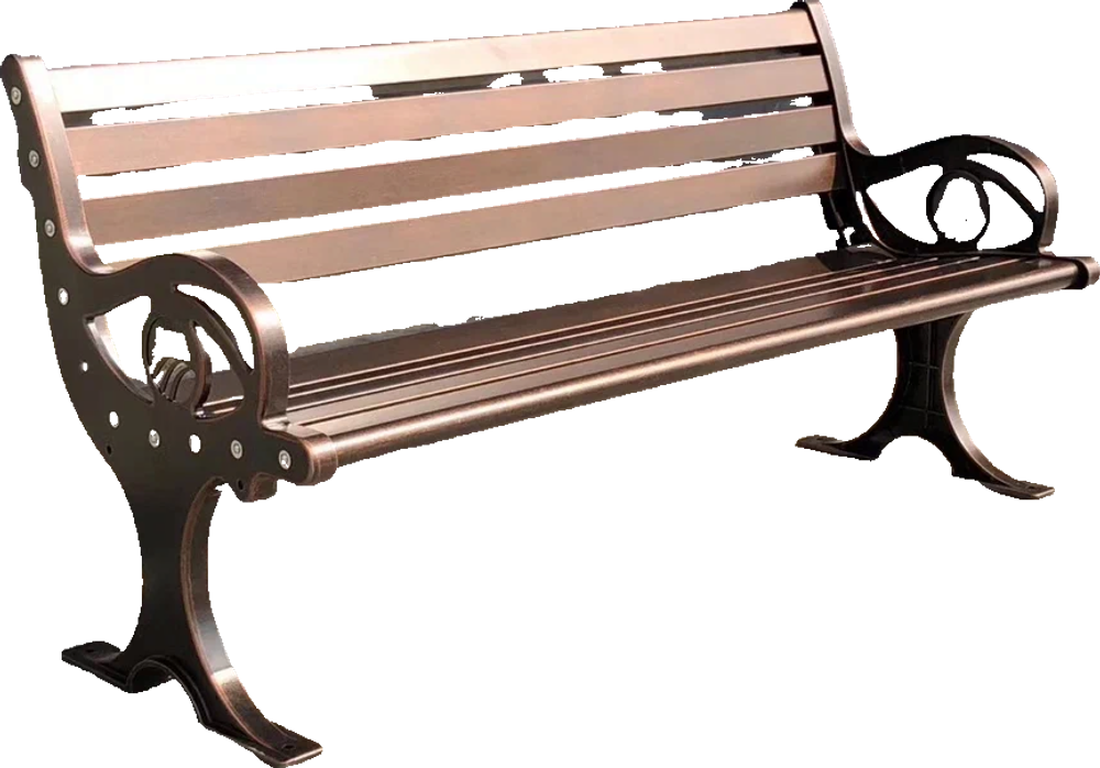 Скамейка садовая уличная из литого алюминия БЕРЛИН-200 «BERLIN-200» 200х58х74 см бронза