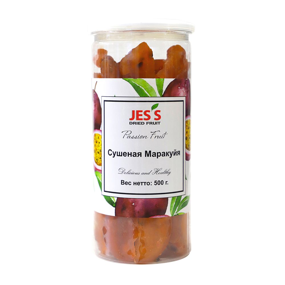 Маракуйя сушеная (в банке) Jes&#39;s Dried Fruit 500 г jess