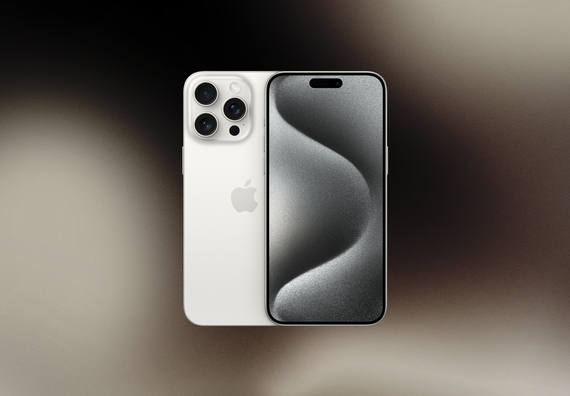 Телефон Apple iPhone 15 Pro Max 256Gb (White titanium)