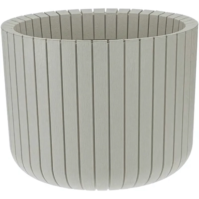 Кашпо ШАТО D250мм H200мм 8л белый ротанг