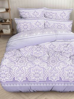 Постельное белье бязь Сказка "Менифа" 2-спальное Наволочка 50x70 см 2 шт Простынь 210х215 Пододеяльник 175x215 см