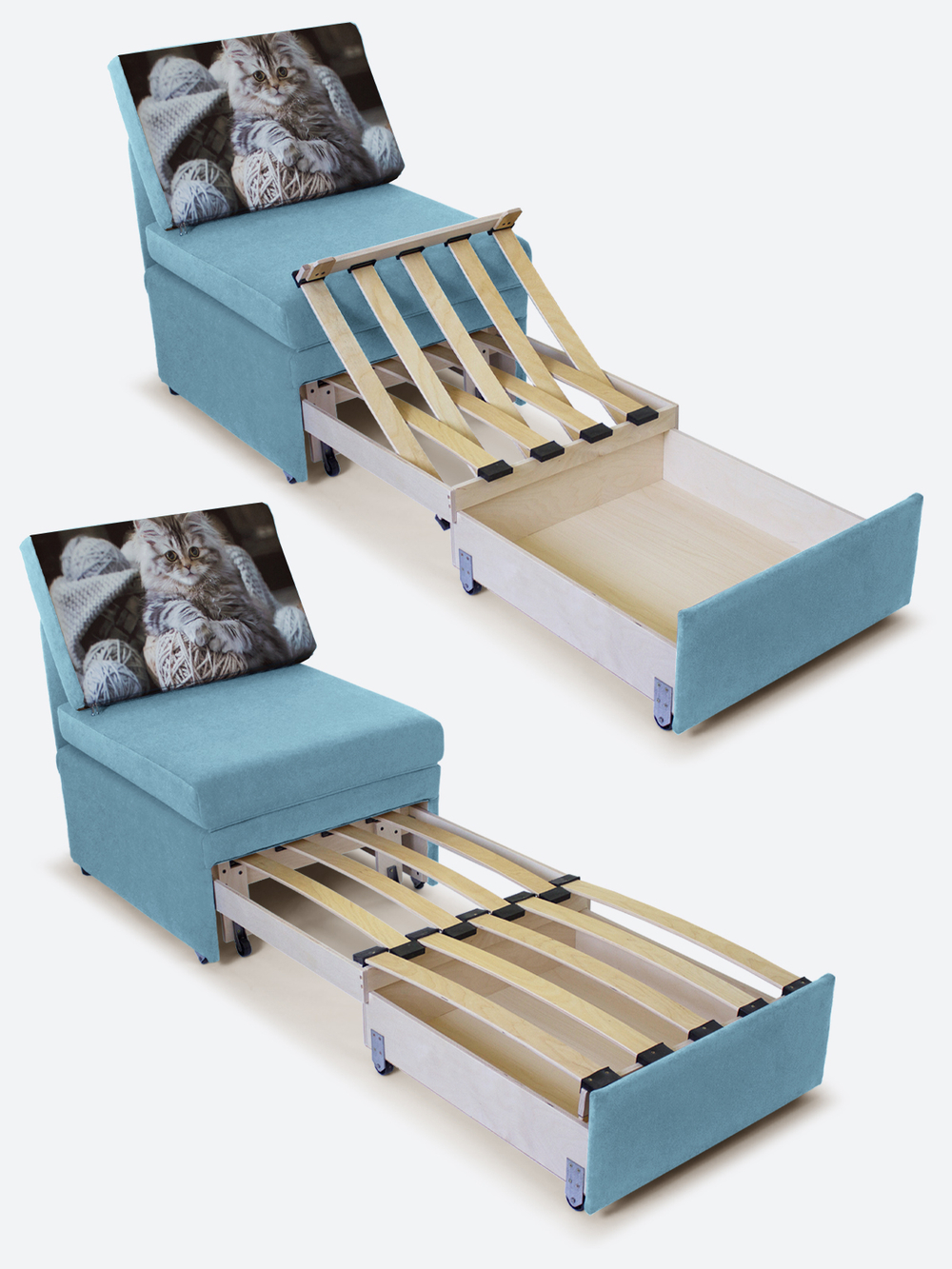 Кресло-кровать "Миник", купон Котенок в клубках