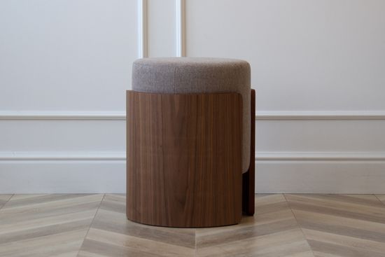 Пуф Lagom (капучино твид, орех)