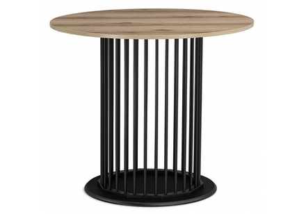 Стол деревянный Woodville Берту 90х90х75 делано, черный, ножки черные