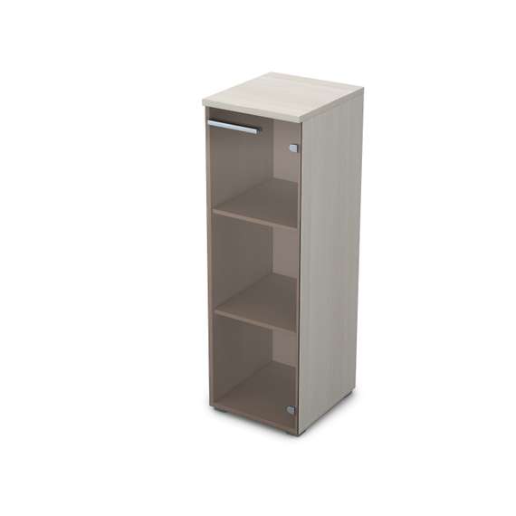 9П.017.3 Пенал средний со стеклом (400*450*1245)