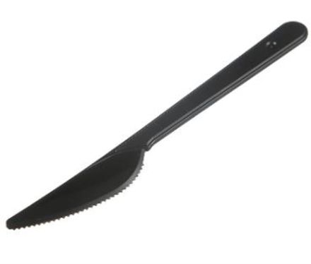 Одноразовый нож 180 мм чёрный (50/2500 шт)