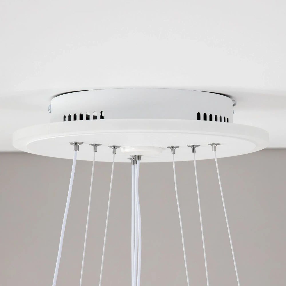 Citilux Неон Смарт CL731A330E RGB Умная подвесная люстра Белая