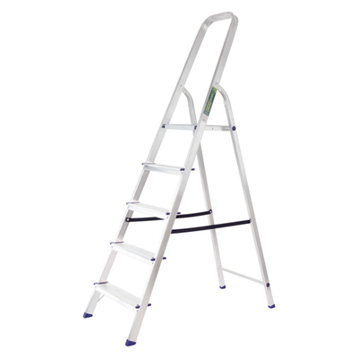 Стремянка, 5 ступеней, алюминиевая, Сибртех
