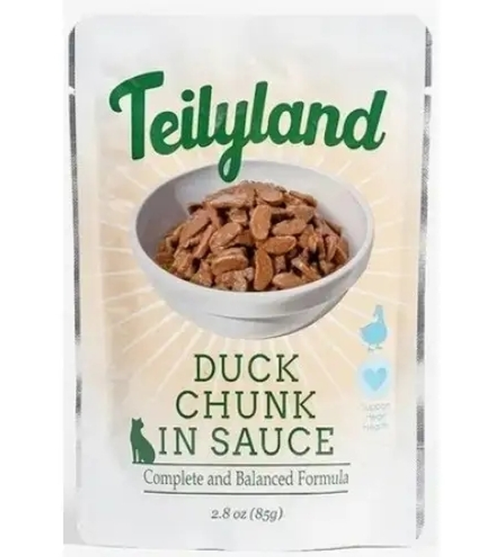 Teilyland Паучи для кошек Утка в соусе, 85гр