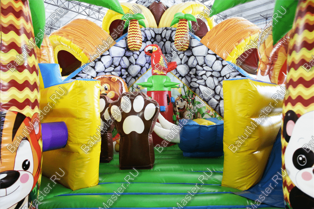 Надувной батут "В гостях у зебры"