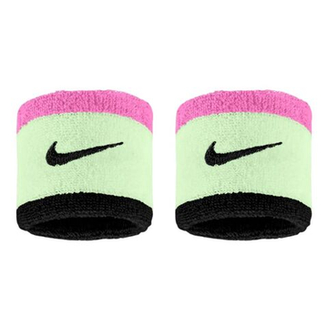 Теннисные напульсники Nike Swoosh Classic Wristband 2P - pink/lime/black